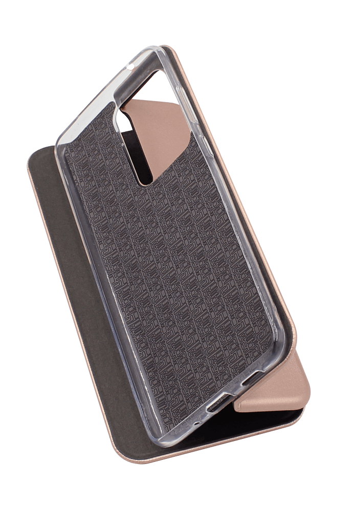 Samsung Galaxy S20 Ultra 5G (SM-G988B) oldalra nyíló mágneses flipes bőrtok prémium minőség rozéarany