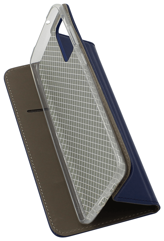 Samsung Galaxy S20 Plus 5G (SM-G986F) oldalra nyíló flipes bőrtok asztali tartó funkciós sötétkék