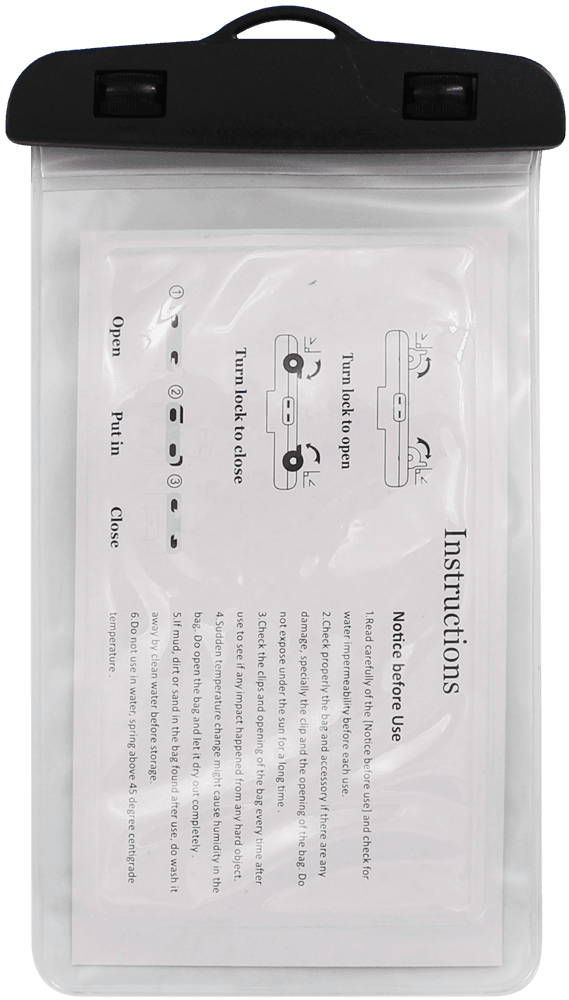 LG X Cam (K580) vízálló tok univerzális átlátszó