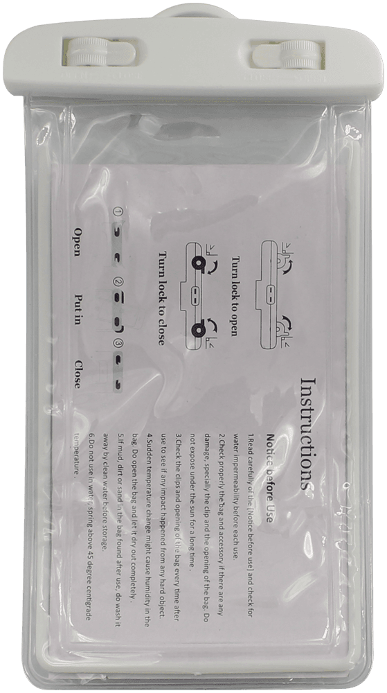 Apple iPhone 6S Plus vízálló tok univerzális fluoreszkáló fehér