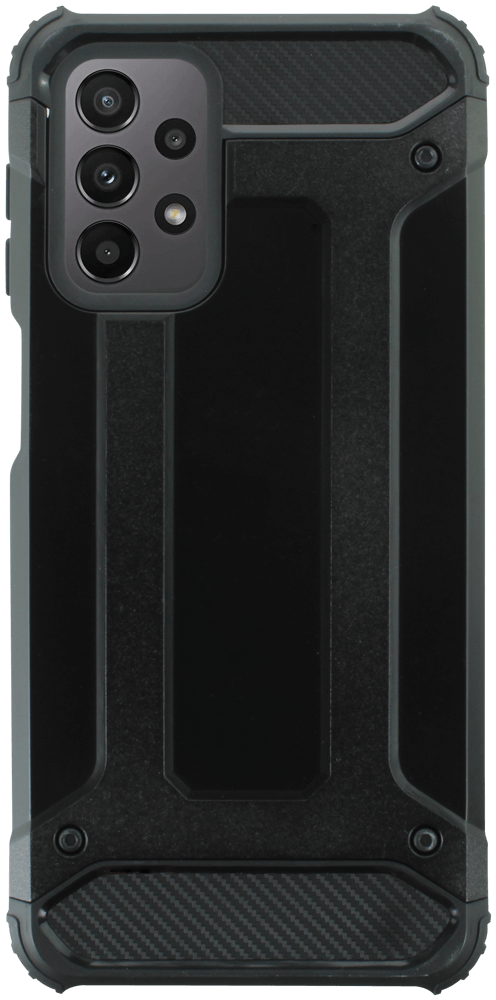 Samsung Galaxy A23 (SM-A235F) ütésálló tok légpárnás sarkas, hibrid Forcell Armor fekete