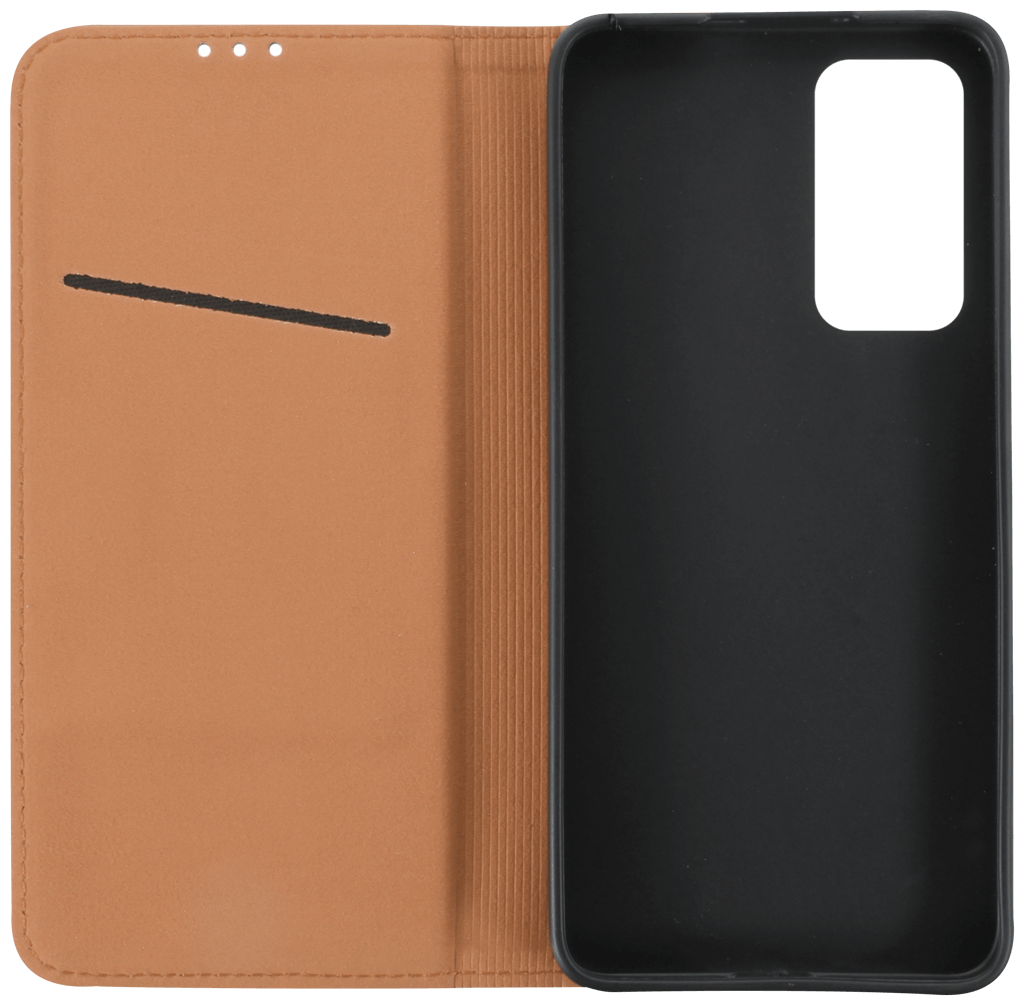 Xiaomi 12 Lite oldalra nyíló flipes bőrtok valódi bőr barna