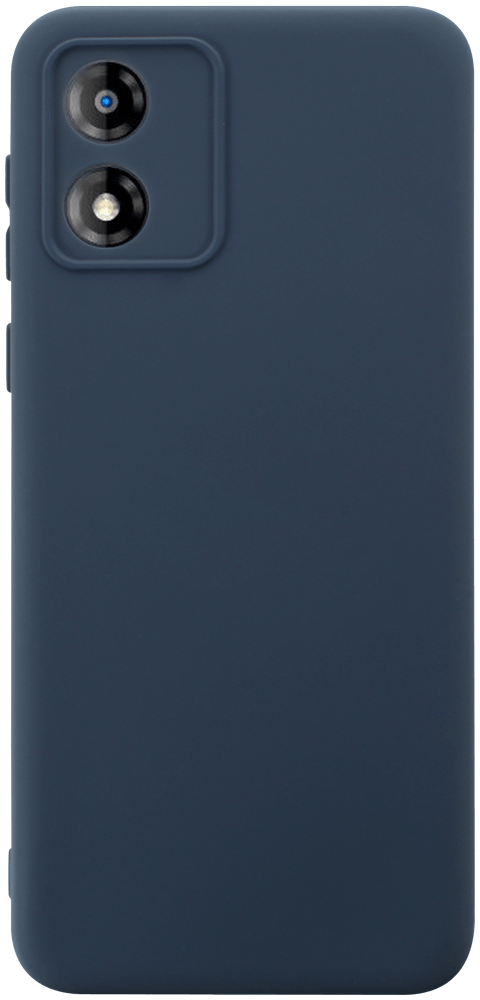 Motorola Moto E13 szilikon tok kameravédővel matt sötétkék