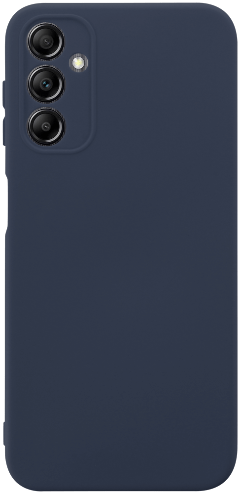 Samsung Galaxy A14 (SM-A145R) szilikon tok kameravédővel matt sötétkék