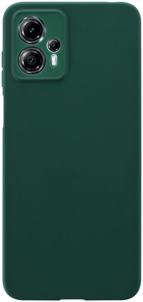 Motorola Moto G13 szilikon tok kameravédővel matt sötétzöld