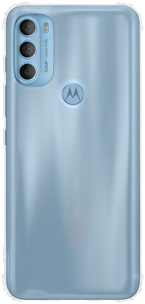 Motorola Moto G71 szilikon tok közepesen ütésálló légpárnás sarok kameravédővel átlátszó
