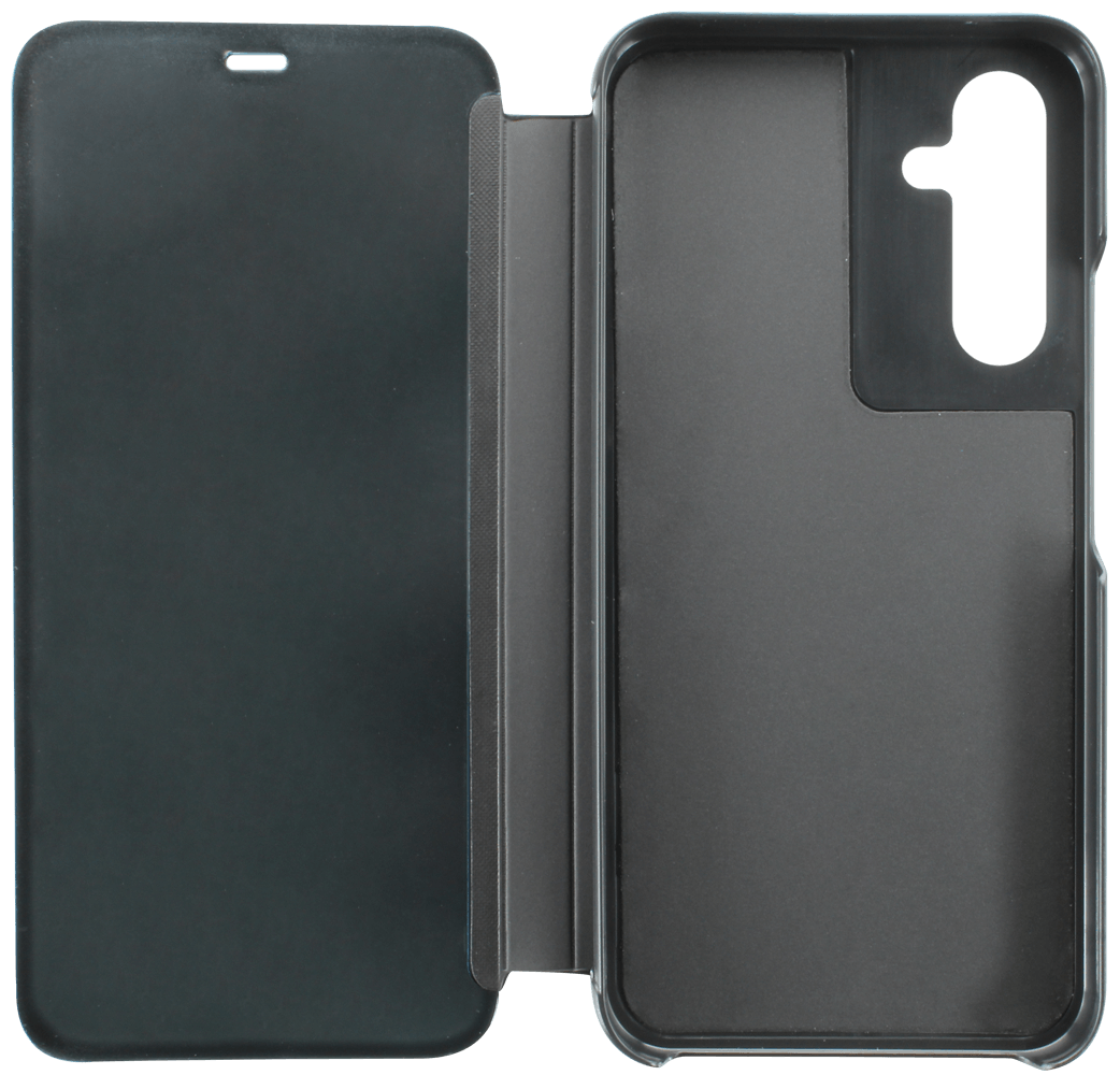 Samsung Galaxy A54 (SM-A546B) oldalra nyíló flipes bőrtok Smart Clear View fekete