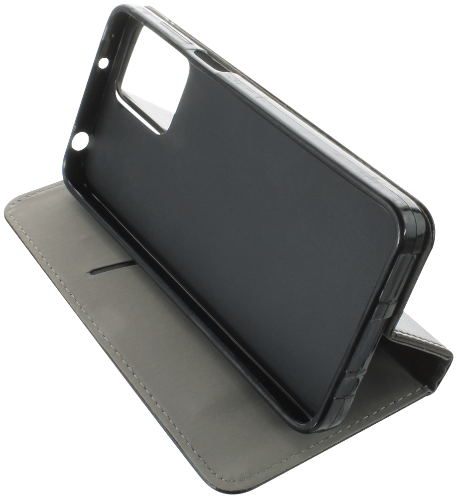 Motorola Moto G53 5G oldalra nyíló flipes bőrtok asztali tartó funkciós fekete