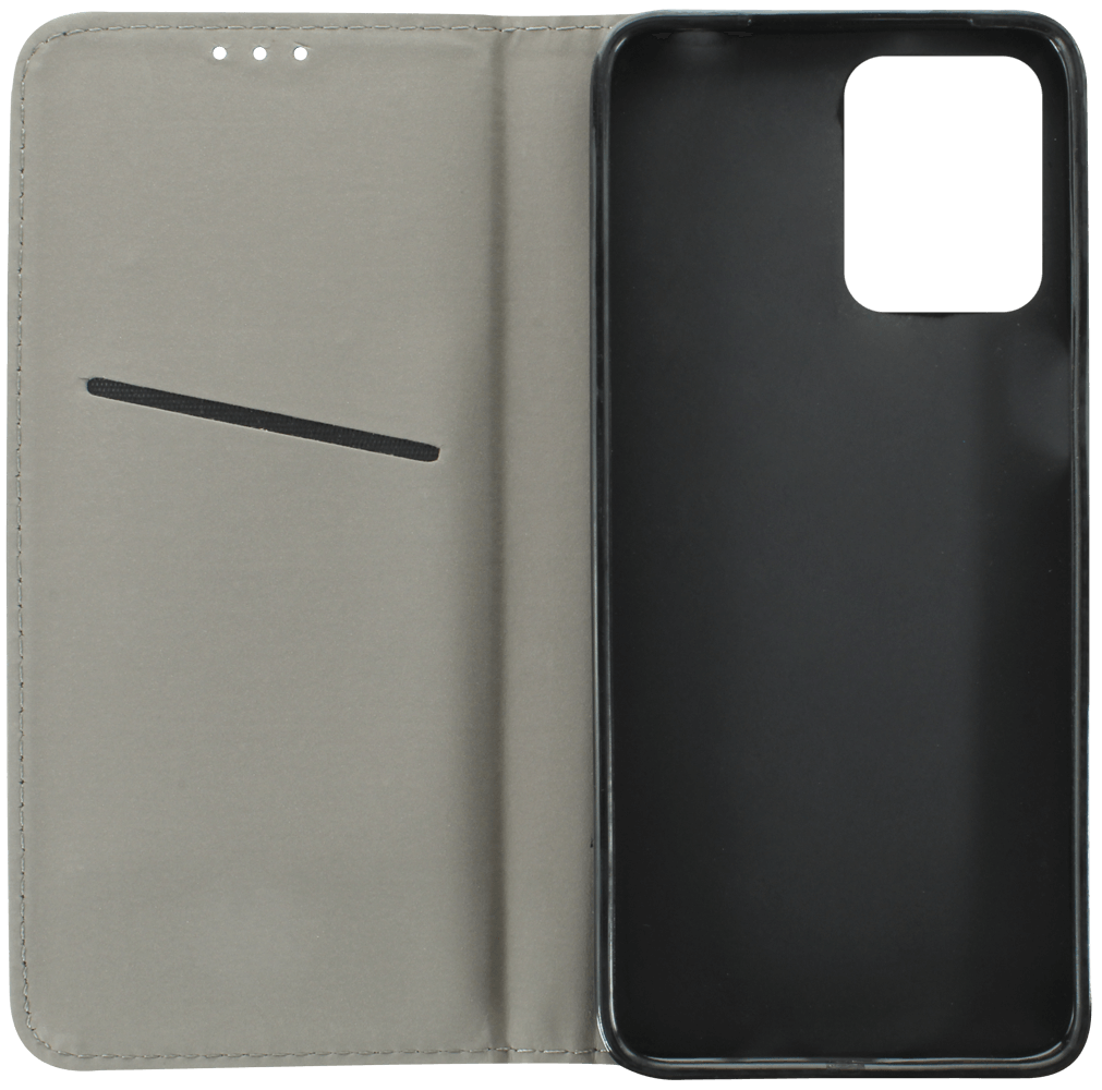 Motorola Moto G53 5G oldalra nyíló flipes bőrtok asztali tartó funkciós fekete