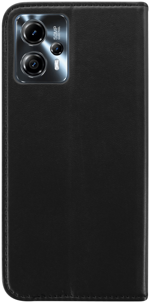 Motorola Moto G13 oldalra nyíló flipes bőrtok asztali tartó funkciós fekete