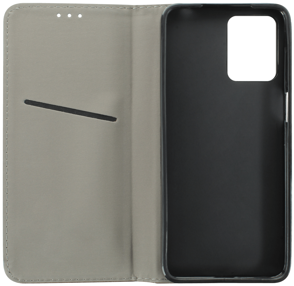 Motorola Moto G13 oldalra nyíló flipes bőrtok asztali tartó funkciós fekete