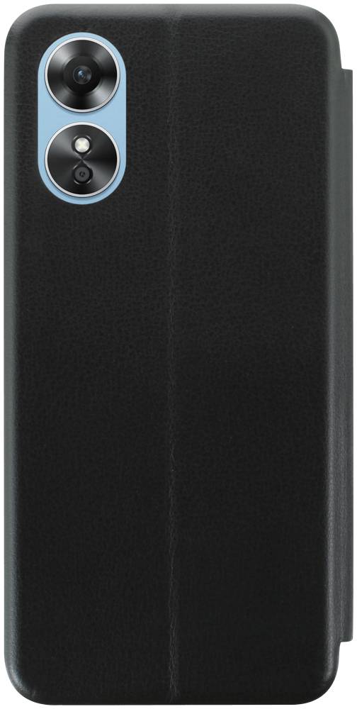 Oppo A17 oldalra nyíló mágneses flipes bőrtok prémium minőség fekete