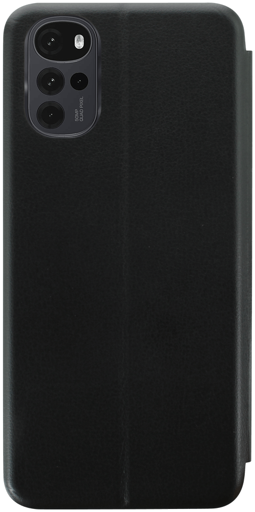 Motorola Moto G22 oldalra nyíló mágneses flipes bőrtok prémium minőség fekete