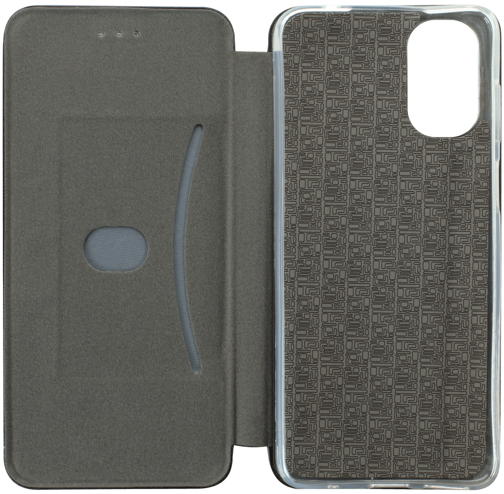 Motorola Moto G22 oldalra nyíló mágneses flipes bőrtok prémium minőség fekete