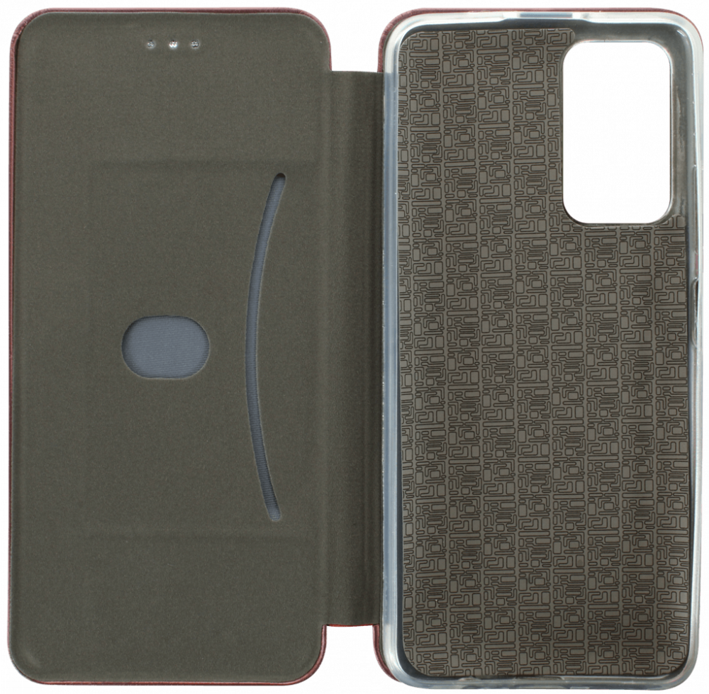 Xiaomi Poco M4 Pro 5G oldalra nyíló mágneses flipes bőrtok prémium minőség bordó