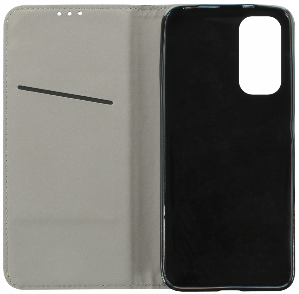 Xiaomi Poco M4 Pro oldalra nyíló flipes bőrtok rombusz mintás fekete