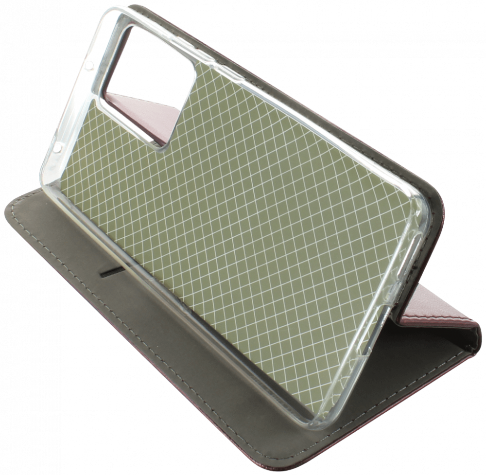 Xiaomi 13 Lite oldalra nyíló flipes bőrtok asztali tartó funkciós bordó