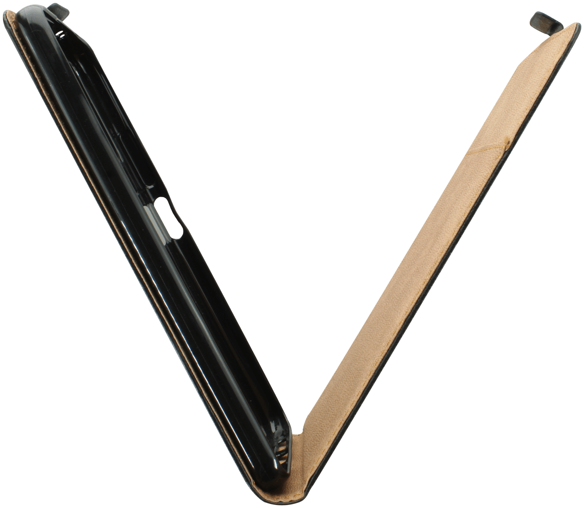 Xiaomi Redmi Note 12 5G lenyíló flipes bőrtok fekete