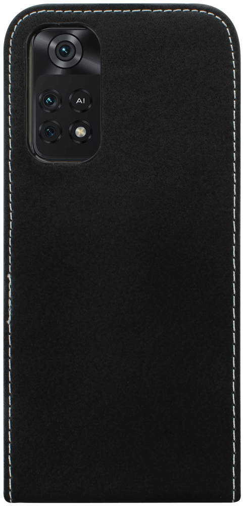 Xiaomi Poco M4 Pro lenyíló flipes bőrtok fekete