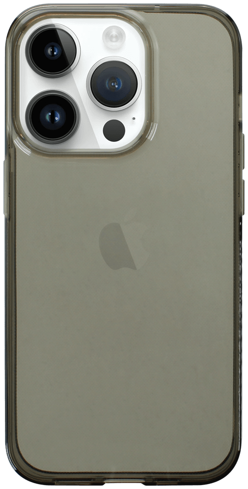 Apple iPhone 14 Pro szilikon tok átlátszó füstszínű