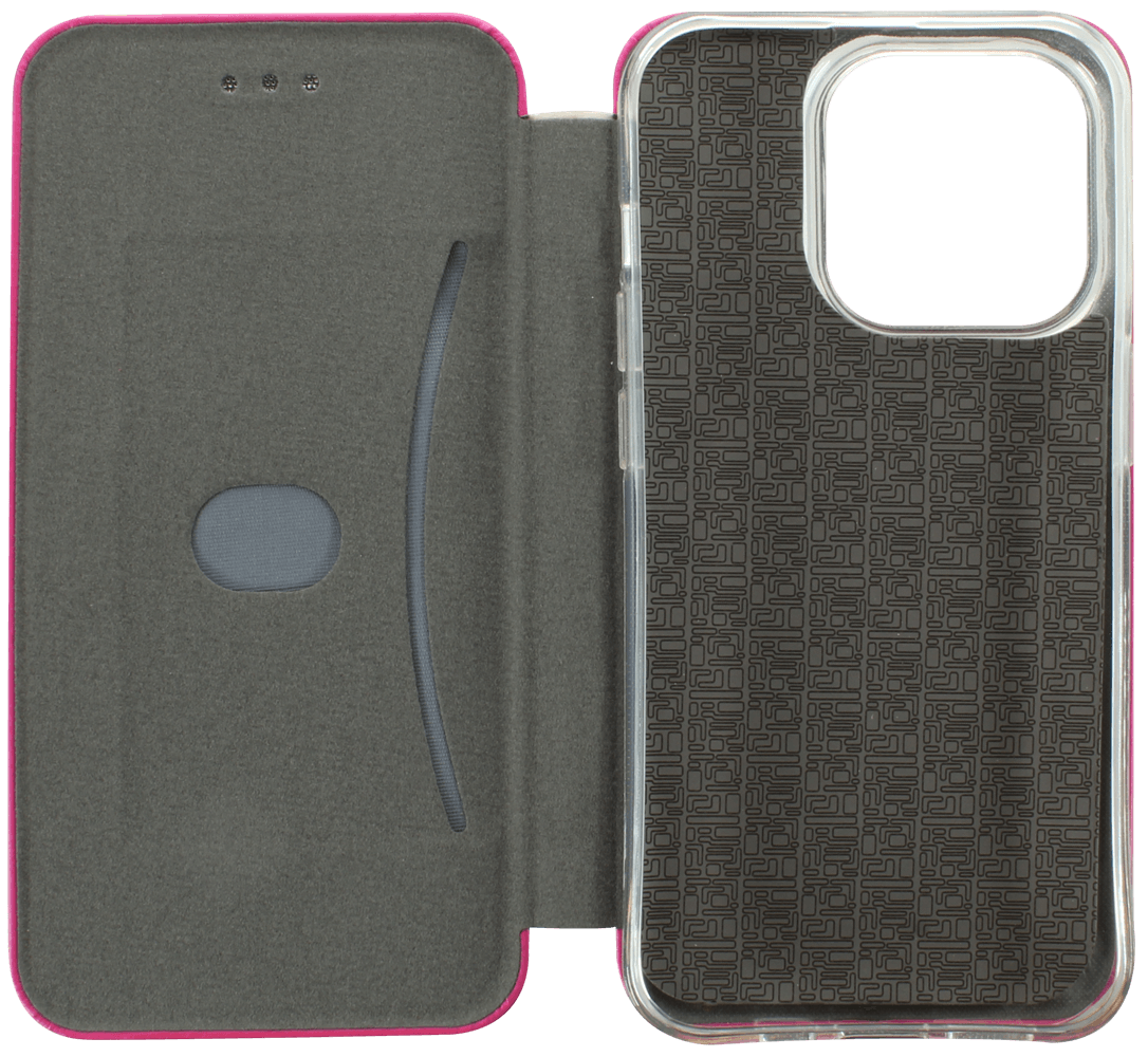 Apple iPhone 14 Pro oldalra nyíló mágneses flipes bőrtok prémium minőség rózsaszín