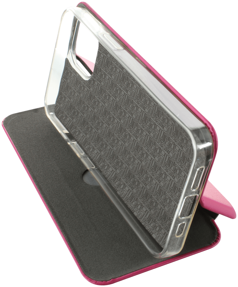 Apple iPhone 14 oldalra nyíló mágneses flipes bőrtok prémium minőség rózsaszín