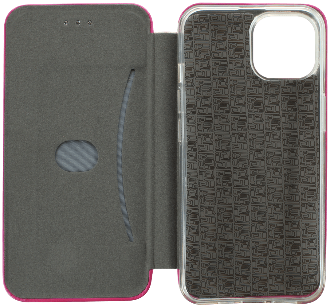 Apple iPhone 14 oldalra nyíló mágneses flipes bőrtok prémium minőség rózsaszín