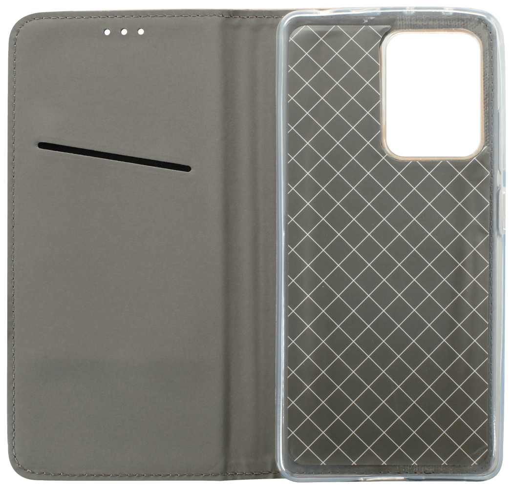 Xiaomi Redmi Note 12 Pro Plus 5G oldalra nyíló flipes bőrtok rombusz mintás arany