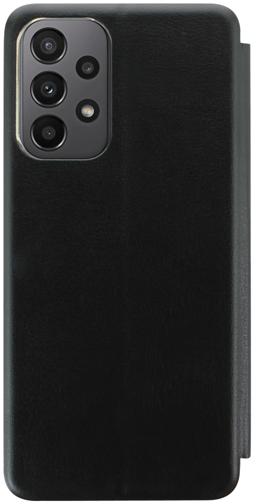 Samsung Galaxy A23 5G (SM-A236B) oldalra nyíló mágneses flipes bőrtok prémium minőség fekete