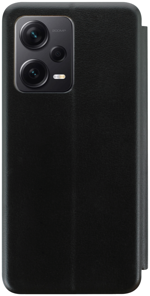 Xiaomi Redmi Note 12 Pro Plus 5G oldalra nyíló mágneses flipes bőrtok prémium minőség fekete
