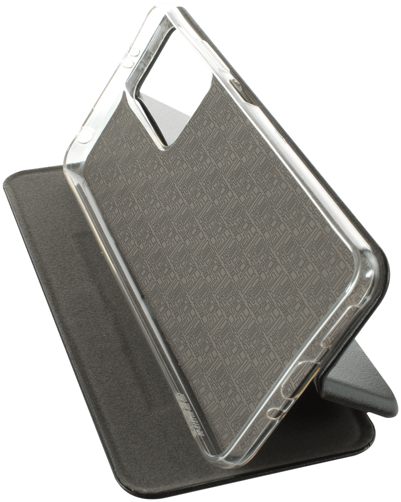 Xiaomi Redmi Note 12 5G oldalra nyíló mágneses flipes bőrtok prémium minőség fekete