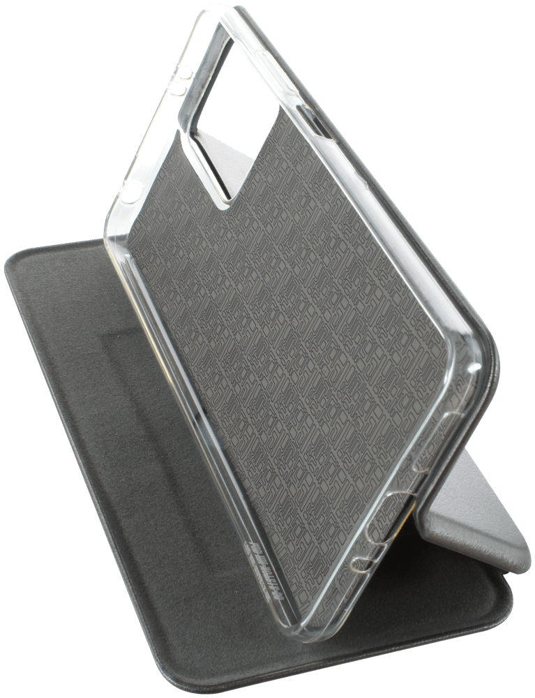 Xiaomi Redmi Note 12 5G oldalra nyíló mágneses flipes bőrtok prémium minőség ezüst