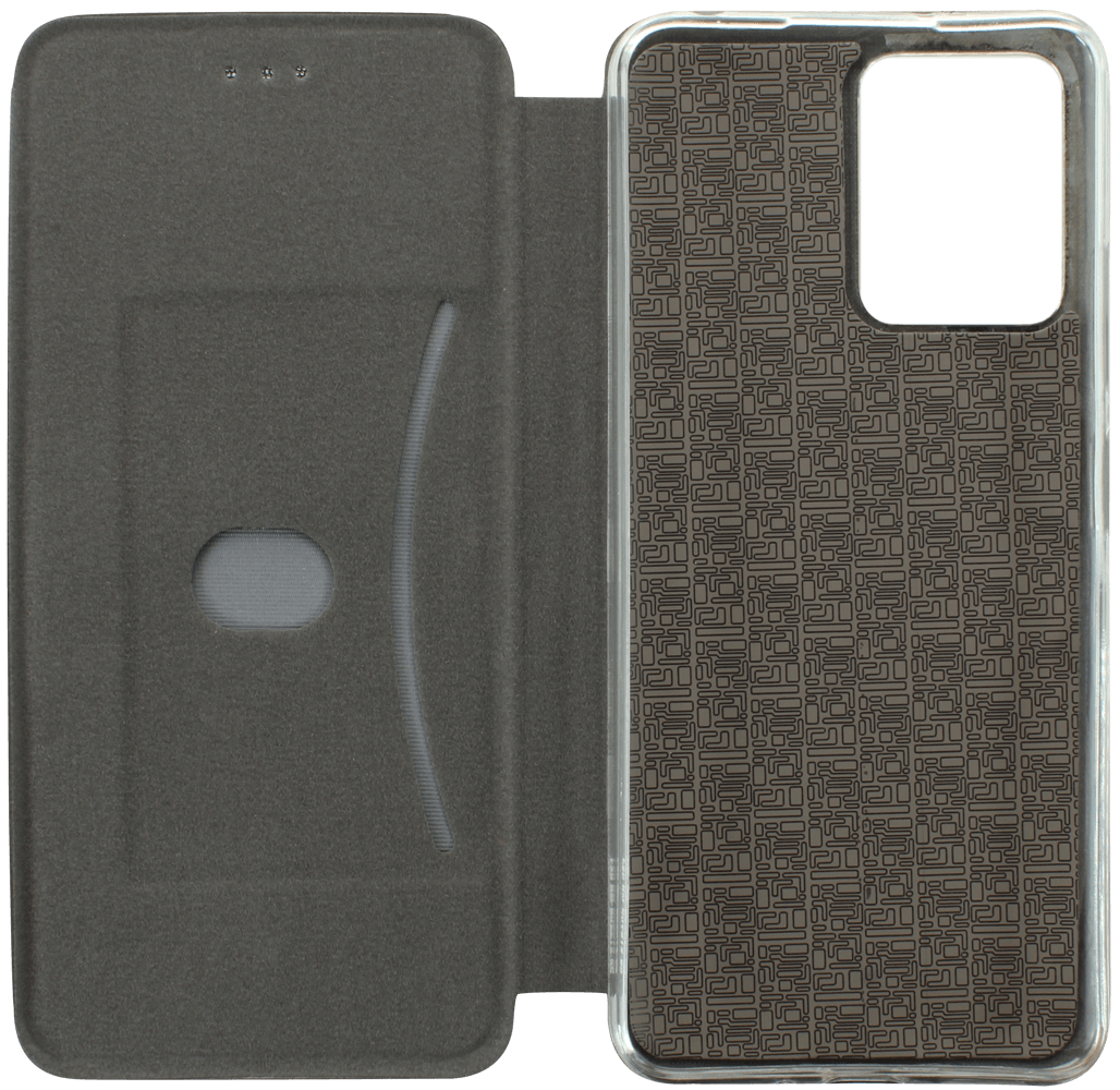 Xiaomi Redmi Note 12 5G oldalra nyíló mágneses flipes bőrtok prémium minőség ezüst