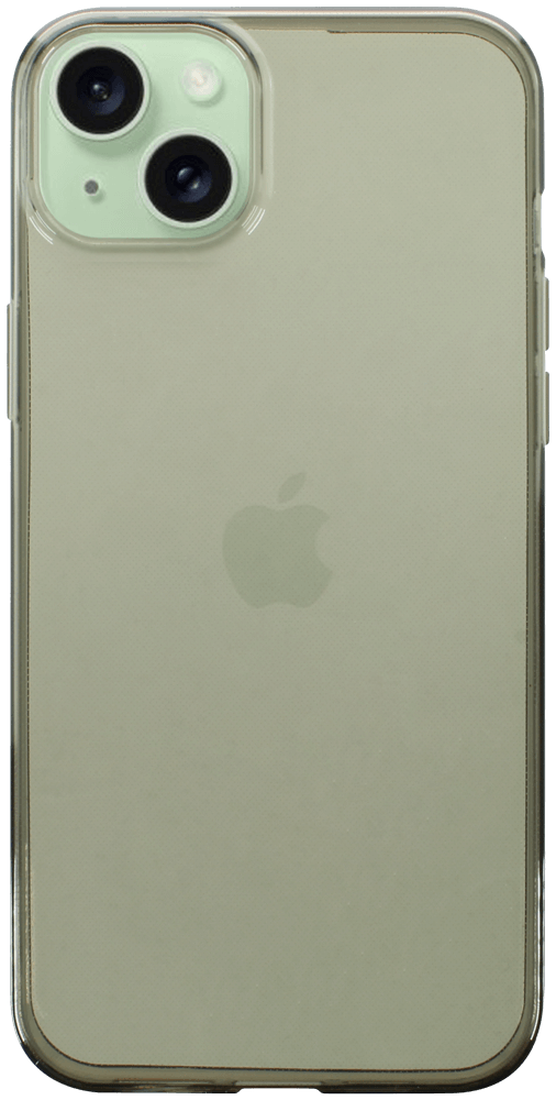 Apple iPhone 15 Plus szilikon tok átlátszó füstszínű