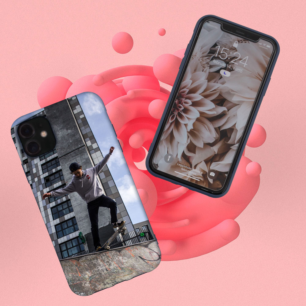 Apple iPhone 15 Pro Max szilikon tok matt sötétkék