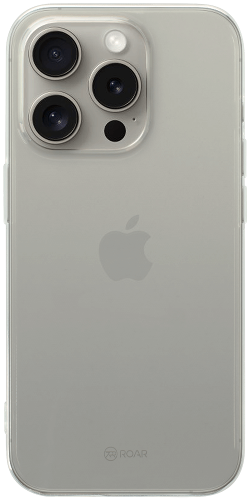 Apple iPhone 15 Pro szilikon tok gyári ROAR átlátszó