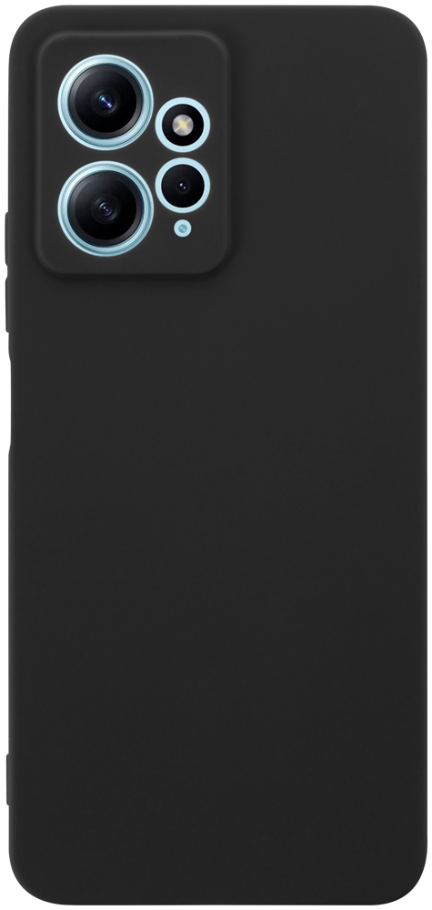 Xiaomi Redmi Note 12 4G szilikon tok kameravédővel matt fekete