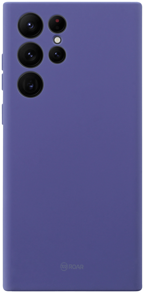 Samsung Galaxy S22 Ultra 5G (SM-S908B) szilikon tok gyári ROAR kameravédővel lila