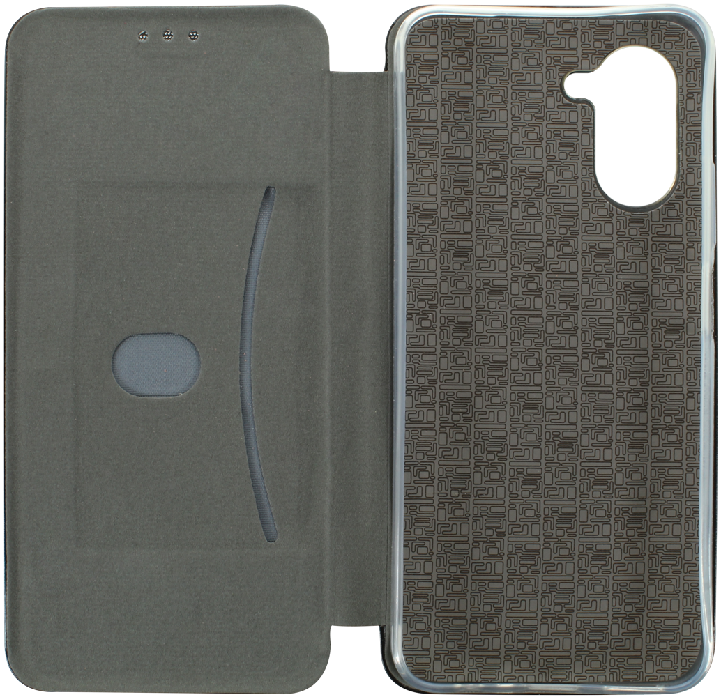 Realme C33 oldalra nyíló mágneses flipes bőrtok prémium minőség fekete