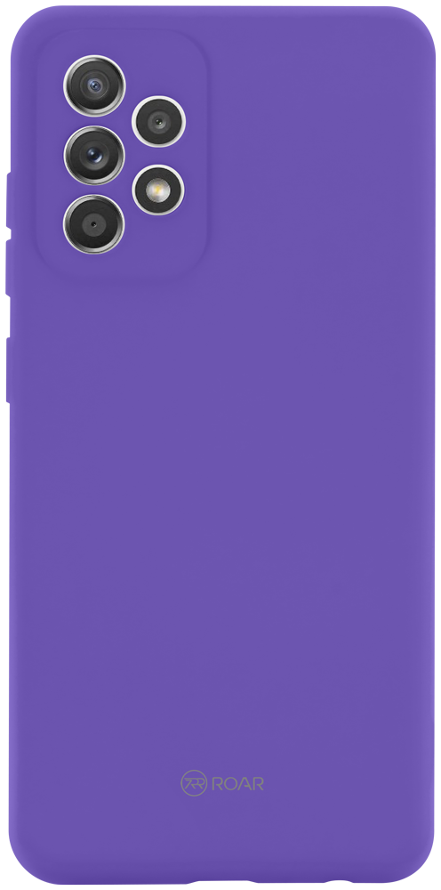 Samsung Galaxy A52 5G (SM-A526F) szilikon tok gyári ROAR kameravédővel lila