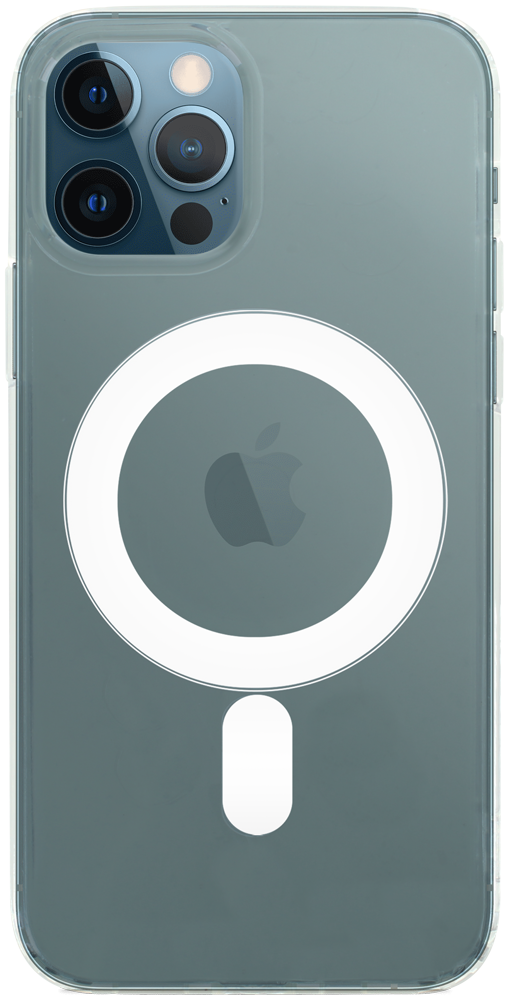 Apple iPhone 12 Pro kemény hátlap rejtett légpárnás sarok Gyári MagSilicone átlátszó
