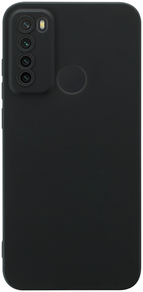 Xiaomi Redmi Note 8 2021 szilikon tok kameravédővel matt fekete