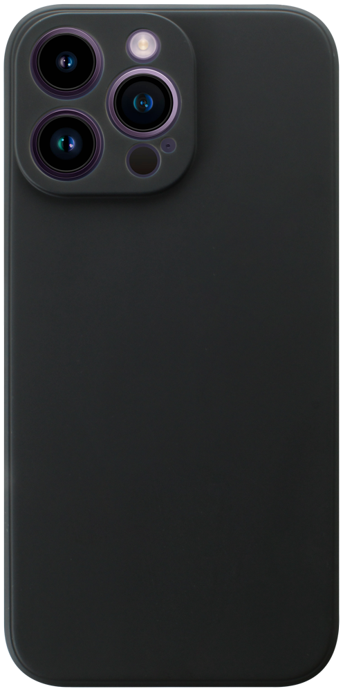Apple iPhone 14 Pro Max szilikon tok kameravédővel matt fekete