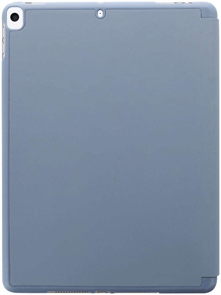 Apple iPad 10.2 (2021) oldalra nyíló flipes bőrtok asztali tartó funkciós, ceruzatartóval kékesszürke