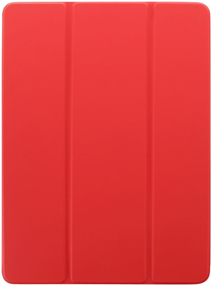 Apple iPad 10.2 (2021) oldalra nyíló flipes bőrtok asztali tartó funkciós, ceruzatartóval piros