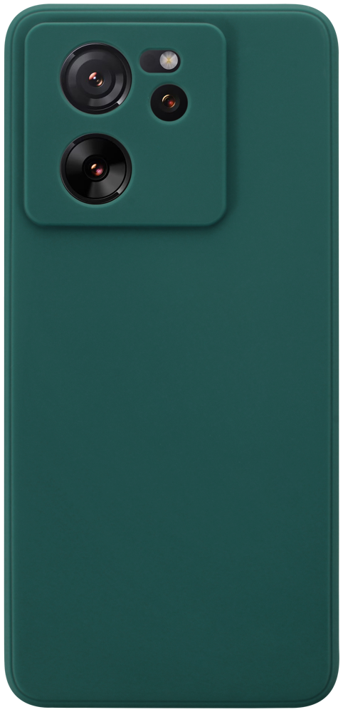 Xiaomi 13T szilikon tok kameravédővel matt sötétzöld