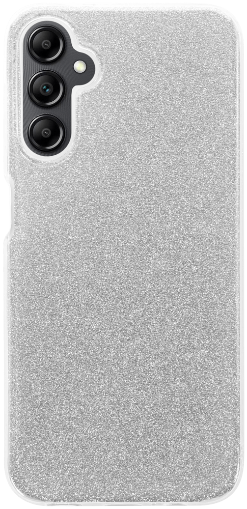 Samsung Galaxy A14 5G (SM-A146P) szilikon tok csillogó hátlap ezüst