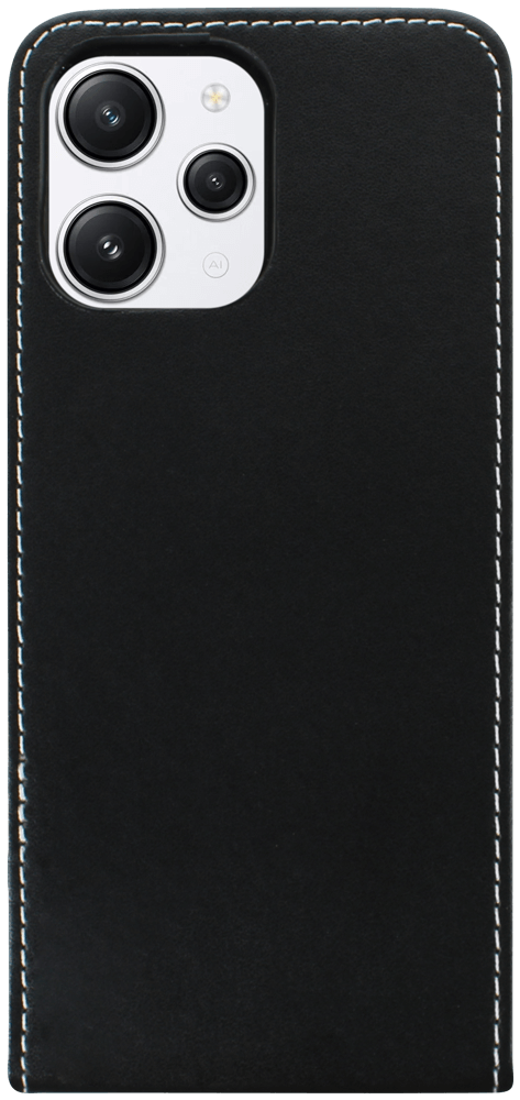 Xiaomi Redmi 12 lenyíló flipes bőrtok fekete