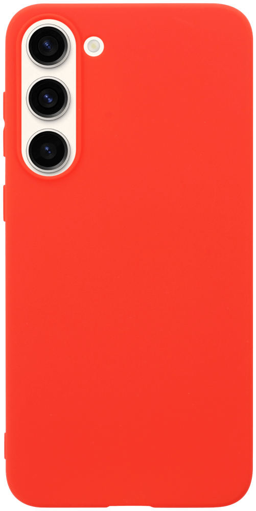 Samsung Galaxy S23 Plus (SM-S916B) szilikon tok matt piros
