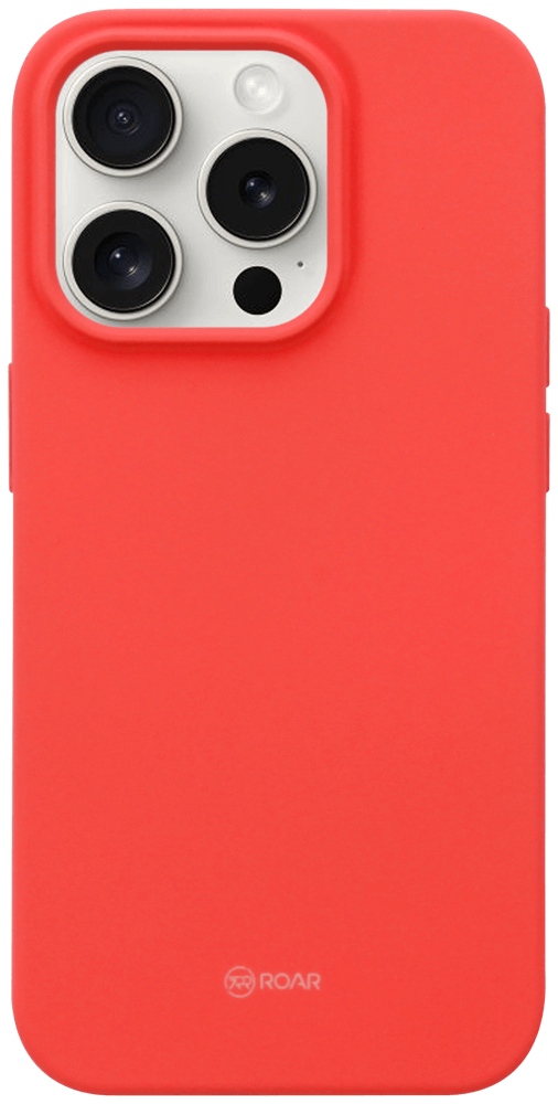 Apple iPhone 15 Pro szilikon tok gyári ROAR piros